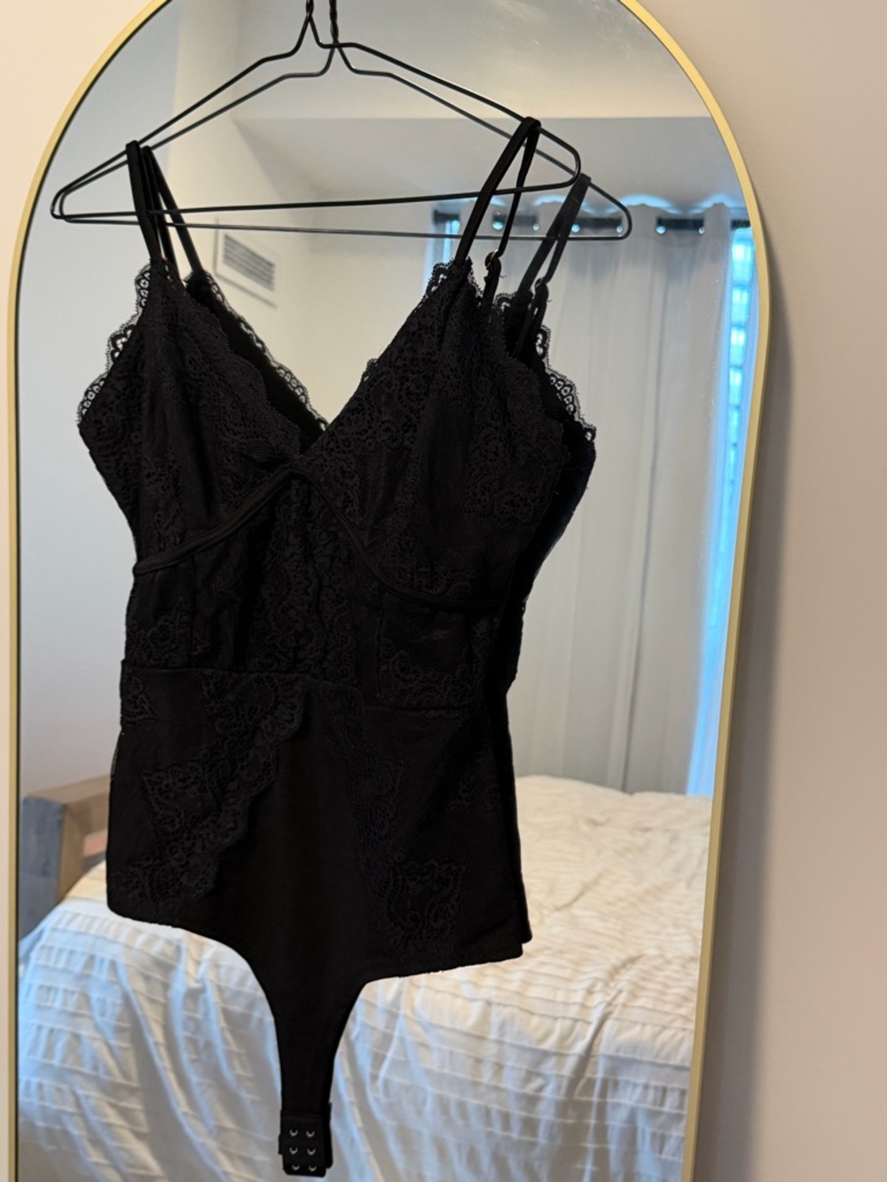 Black Lace Bodysuit Camisole